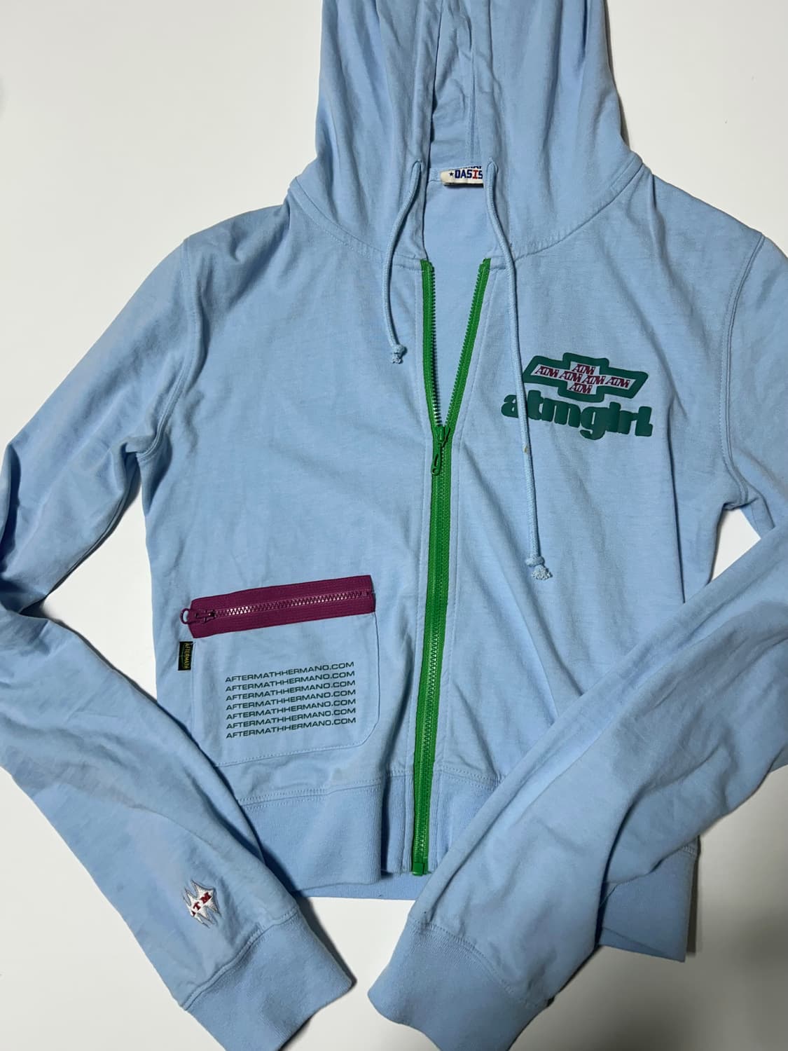 애프터매스 후드집업 스카이블루 상품이미지1