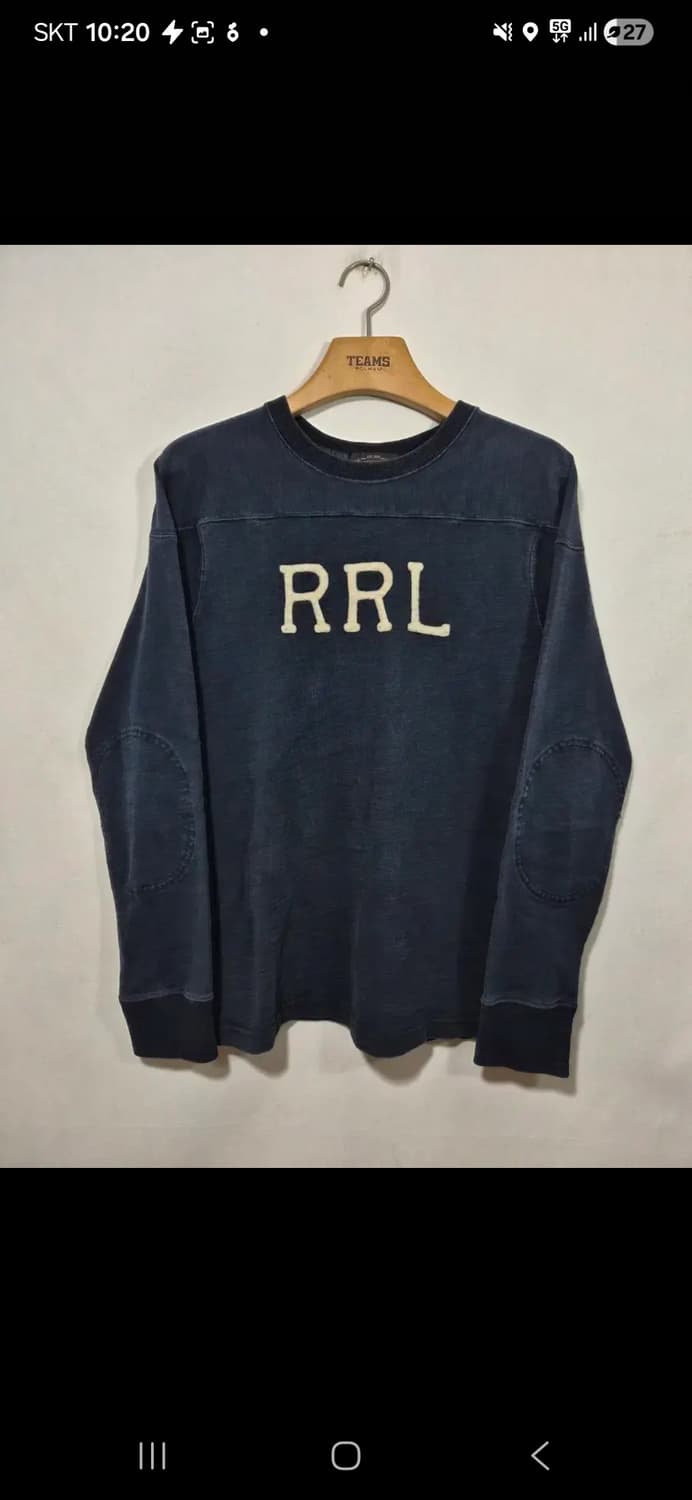 RRL 더블알엘 로고 맨투맨 스웻 셔츠 S 상품이미지1