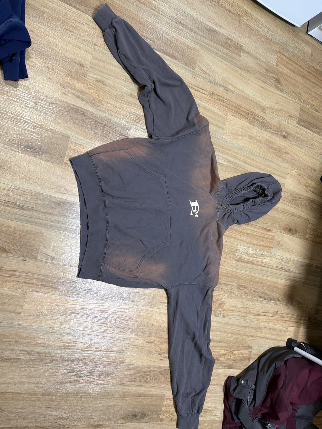 ETCE 에스키모 블리치드 차콜 후드 상품이미지2