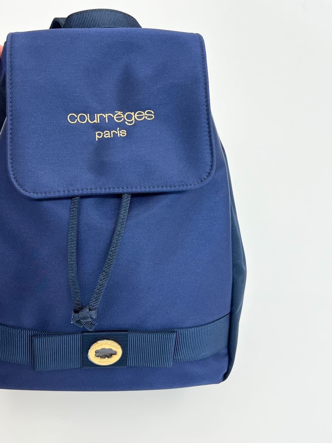 [새상품] courreges / 꾸레쥬 네이비 패브릭 백팩    상품이미지3