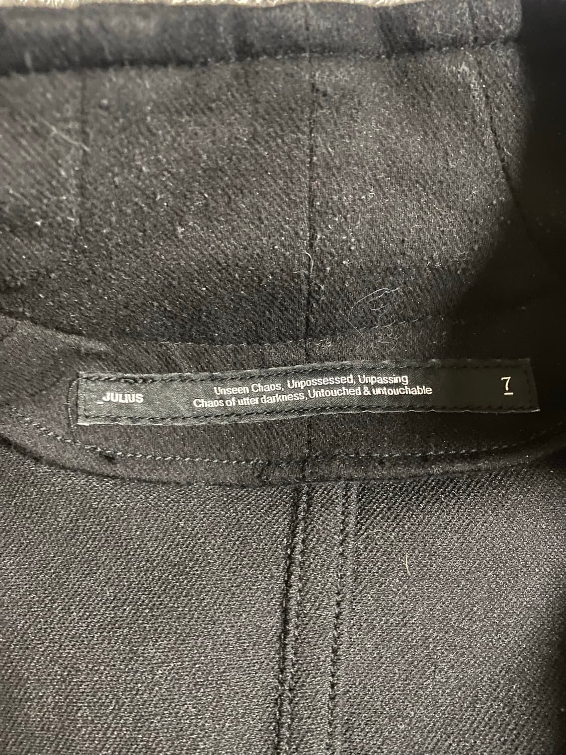 Julius 25/26aw coated cotton knit jacket 상품이미지5