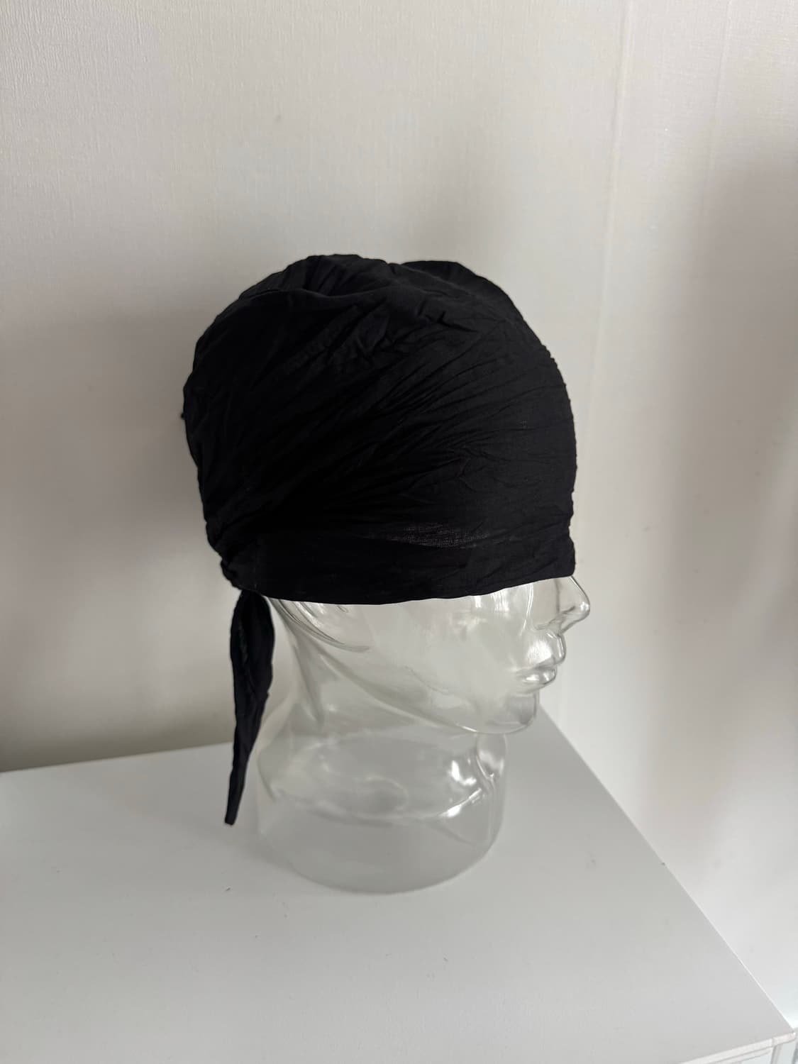 링클 기본 뒷밴딩 스트랩 듀렉 헤어두건 비니 상품이미지1