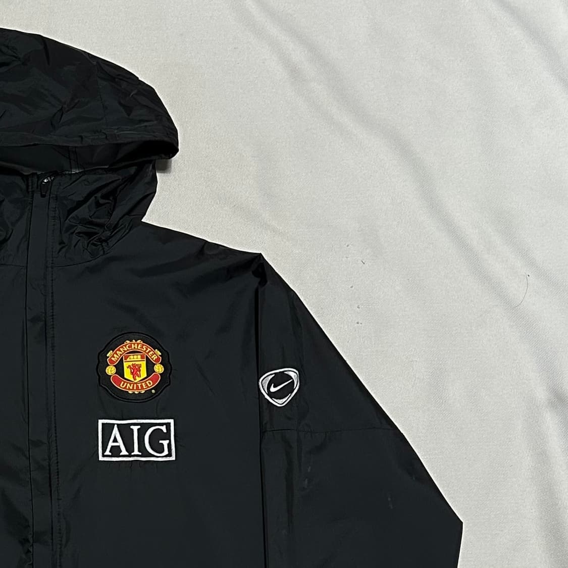M 나이키 AIG 맨체스터유나이티드 블랙 바람막이 상품이미지1