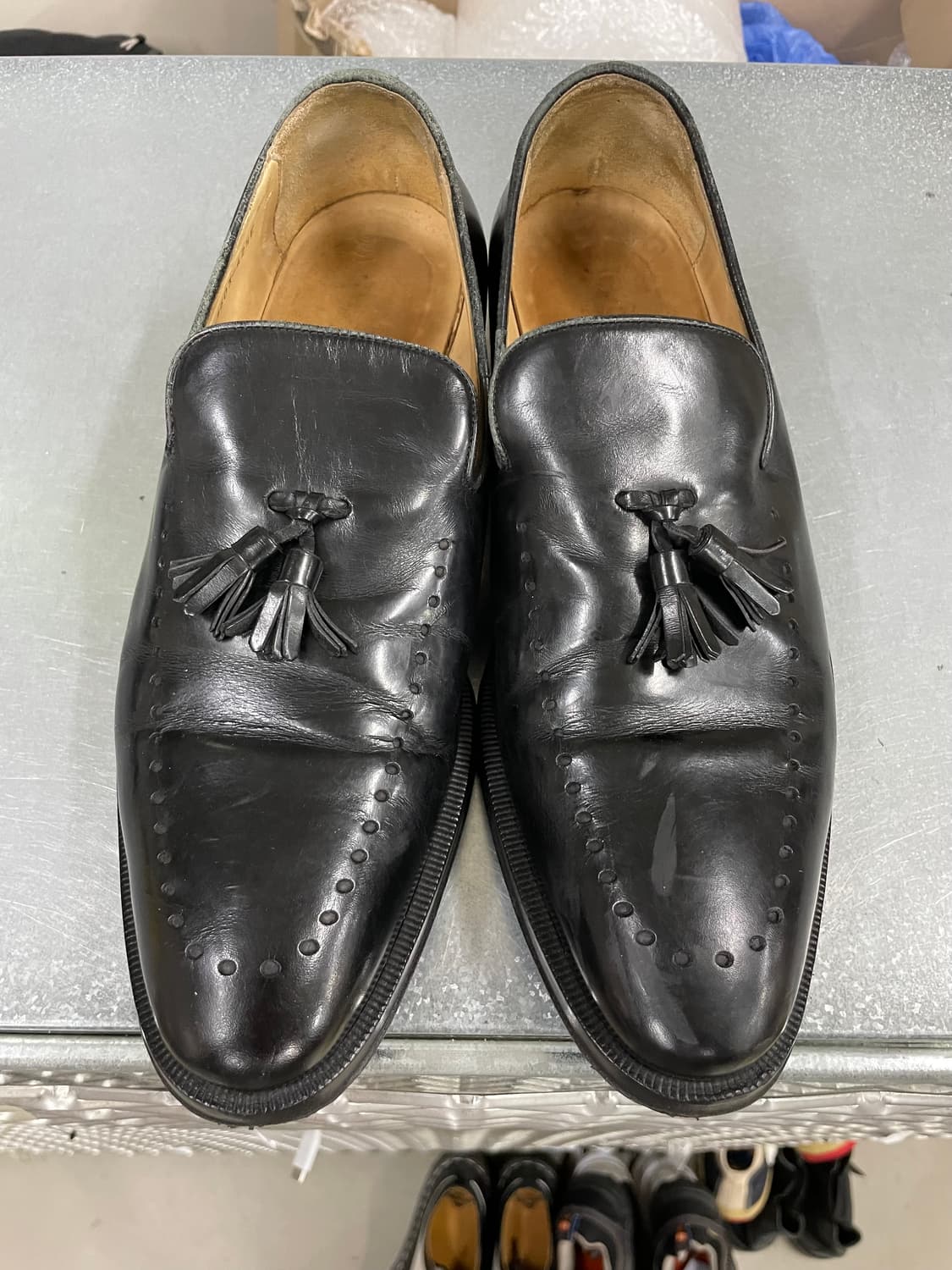 구찌 레더 태슬 로퍼 42.5 상품이미지5