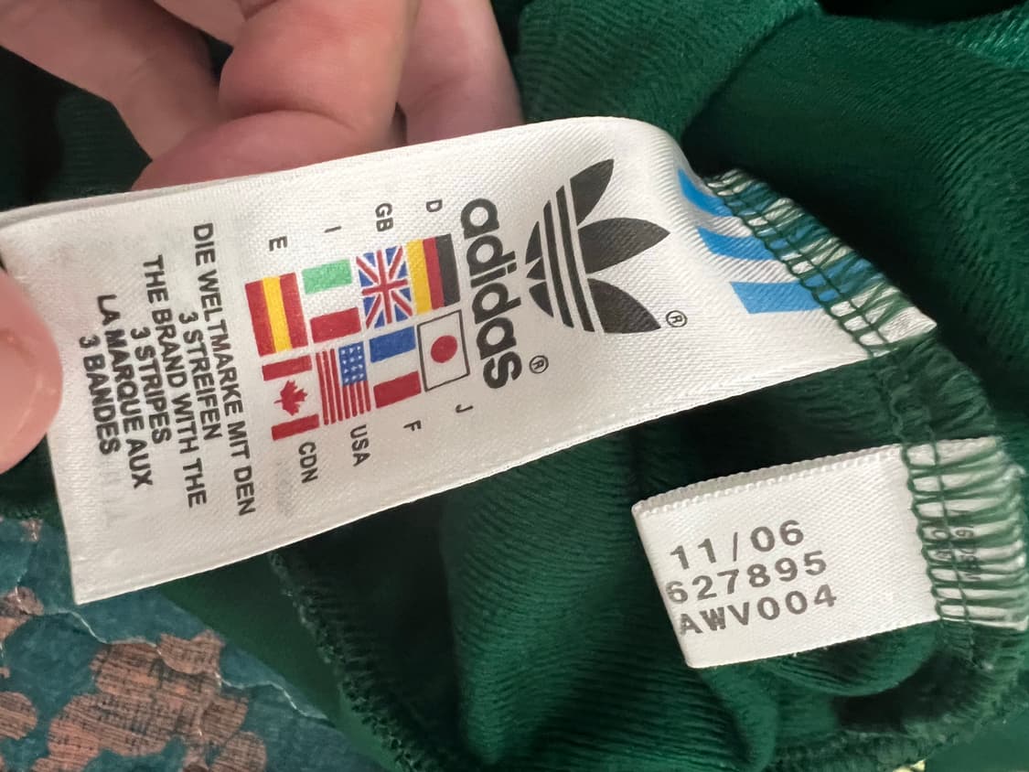 아디다스 그린 옐로우 초노 슈퍼스타 져지 트랙탑 상품이미지4