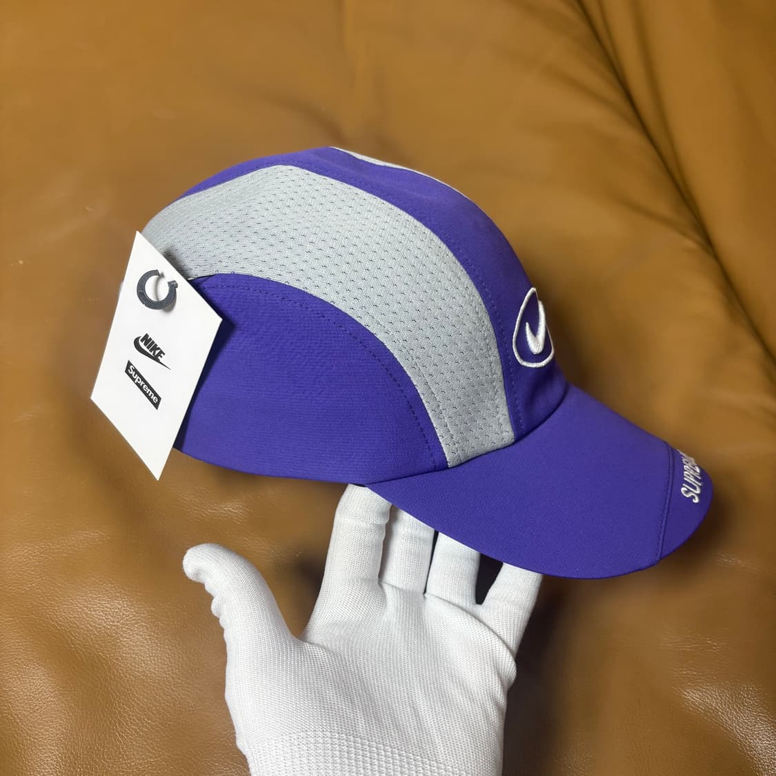 슈프림 나이키 러닝햇 캠프캡 모자 25ss 퍼플 상품이미지4