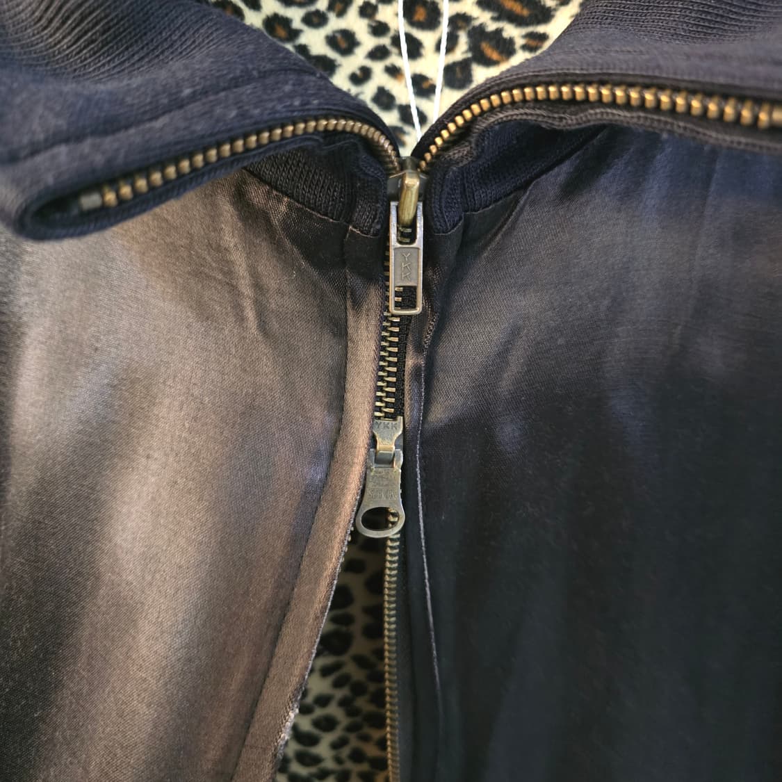 디아프바인 블랙힐즈 레오파드 안감 자켓 블랙 M 상품이미지4