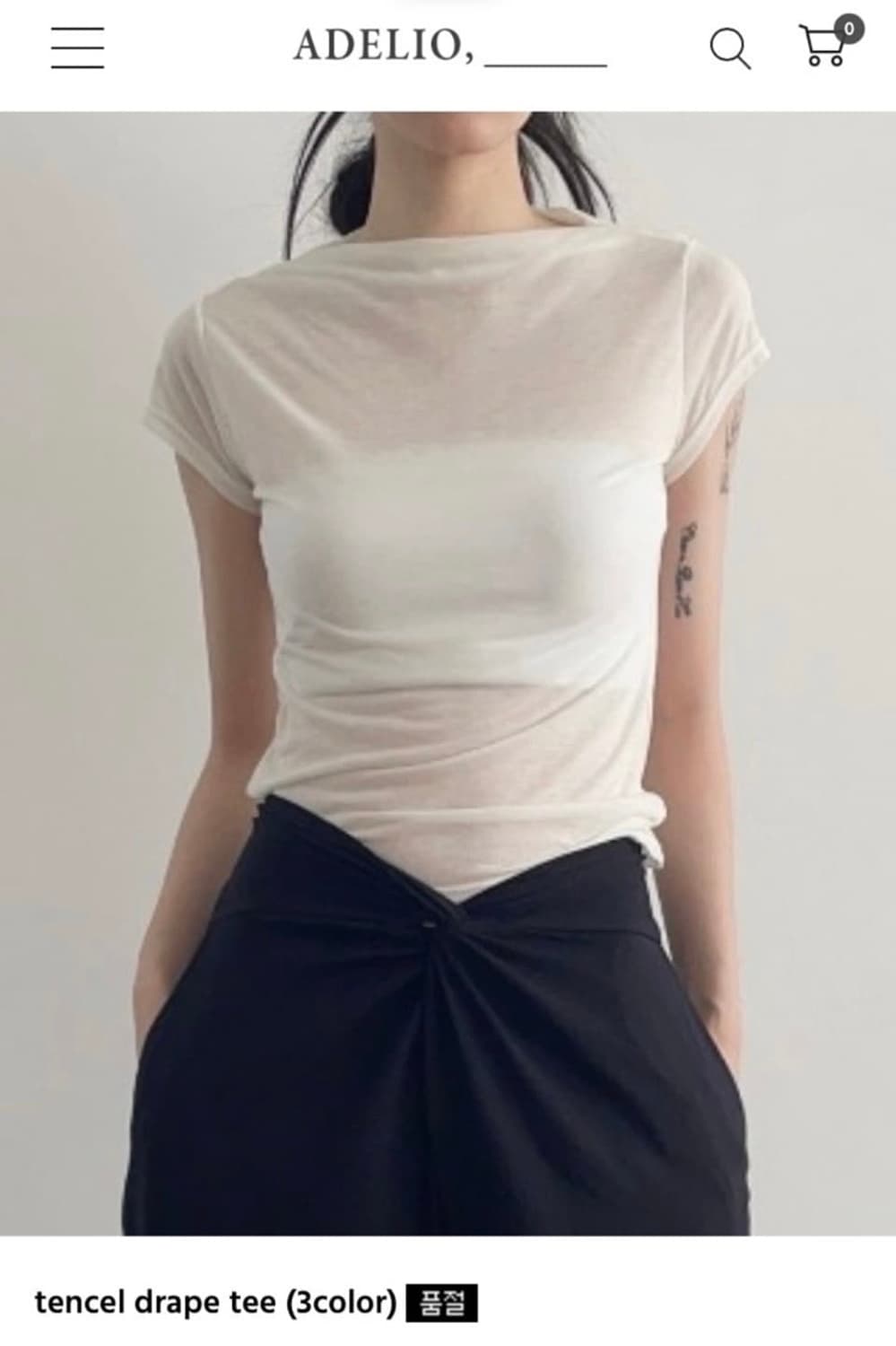 adelio 아델리오 tencel drape t 상품이미지1