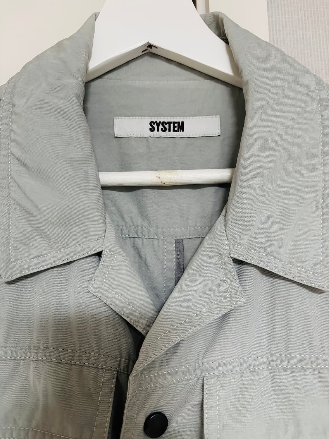 시스템옴므 라이트그레이 캐주얼자켓 95사이즈 상품이미지2