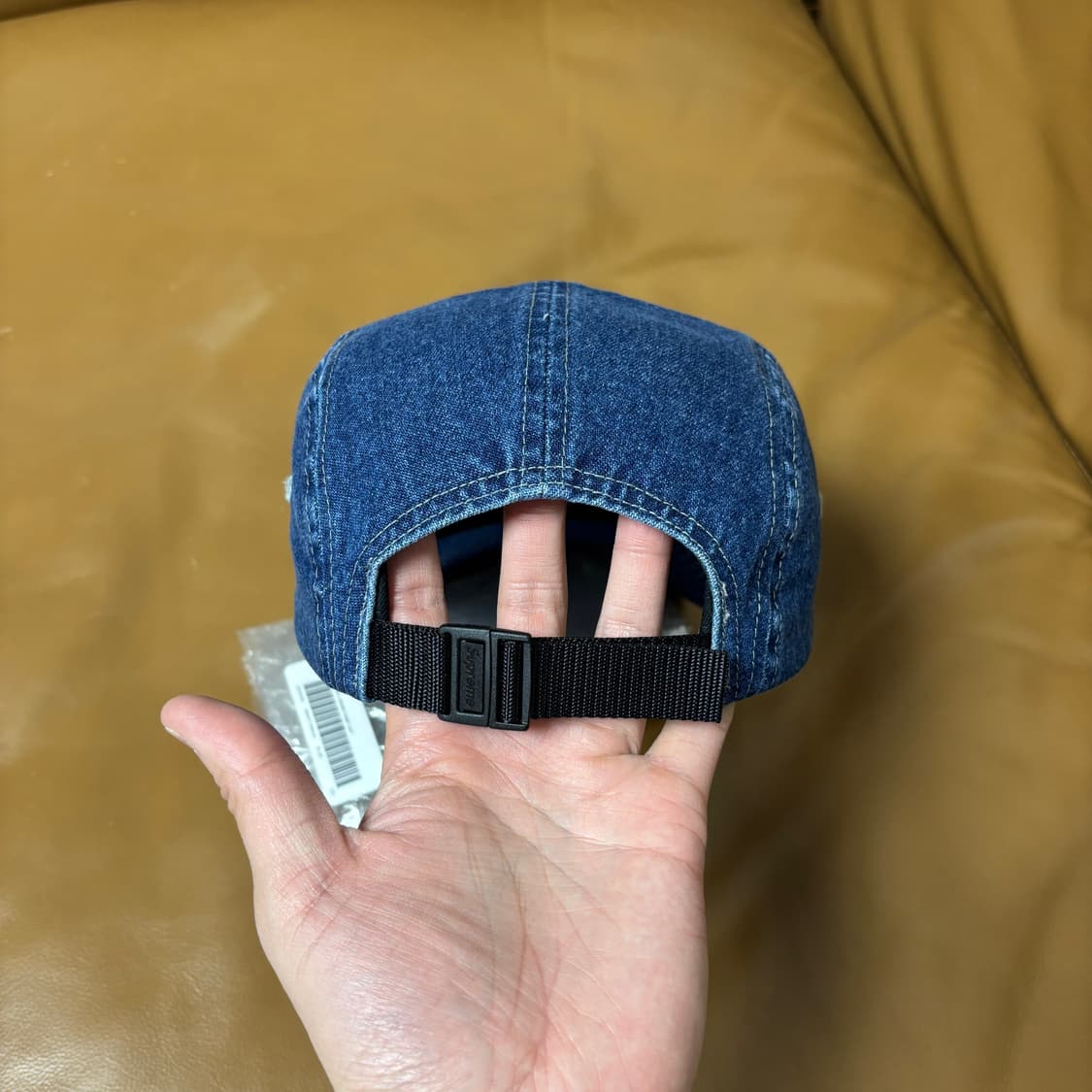 슈프림 캠프캡 모자 박스로고 워시드 데님 상품이미지7