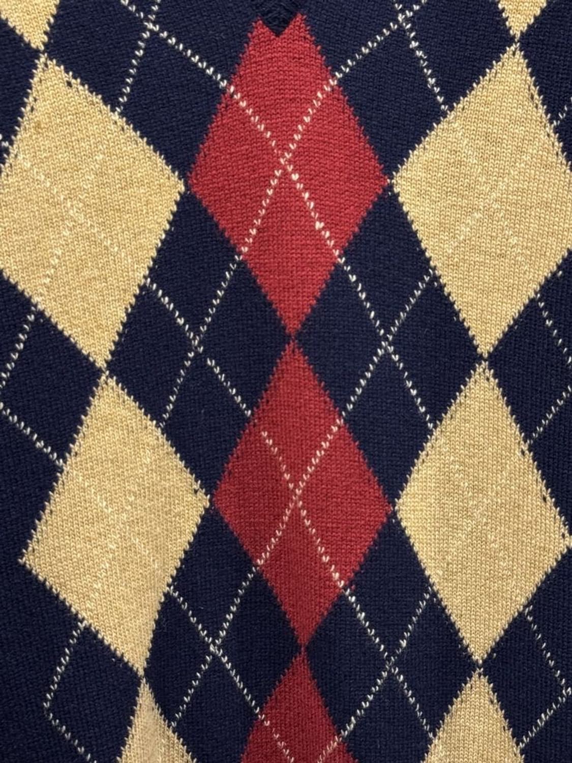 아쿠아스큐텀 아가일 니트 상품이미지3