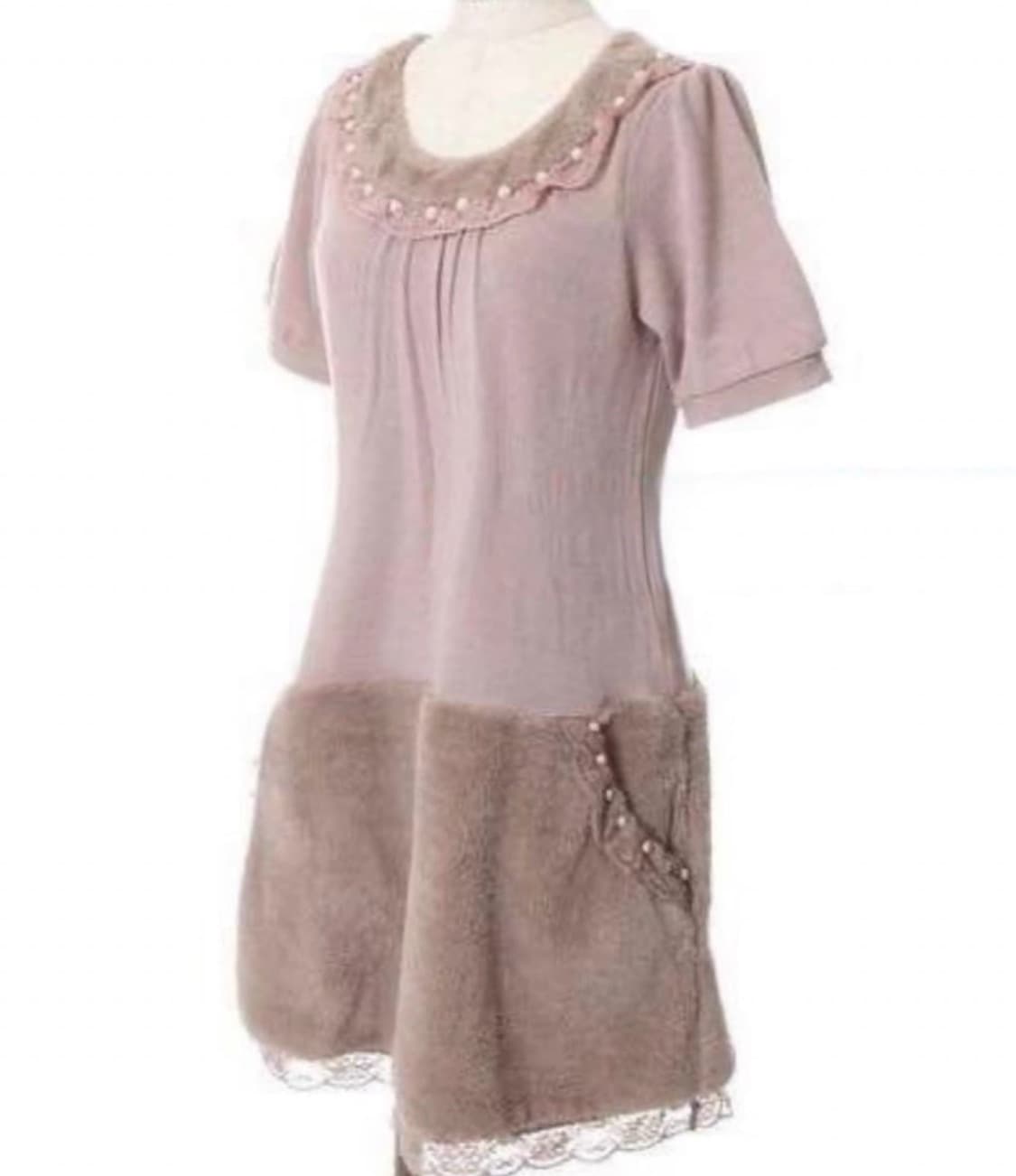 일본 빈티지 y2k 퍼 드레스 상품이미지5