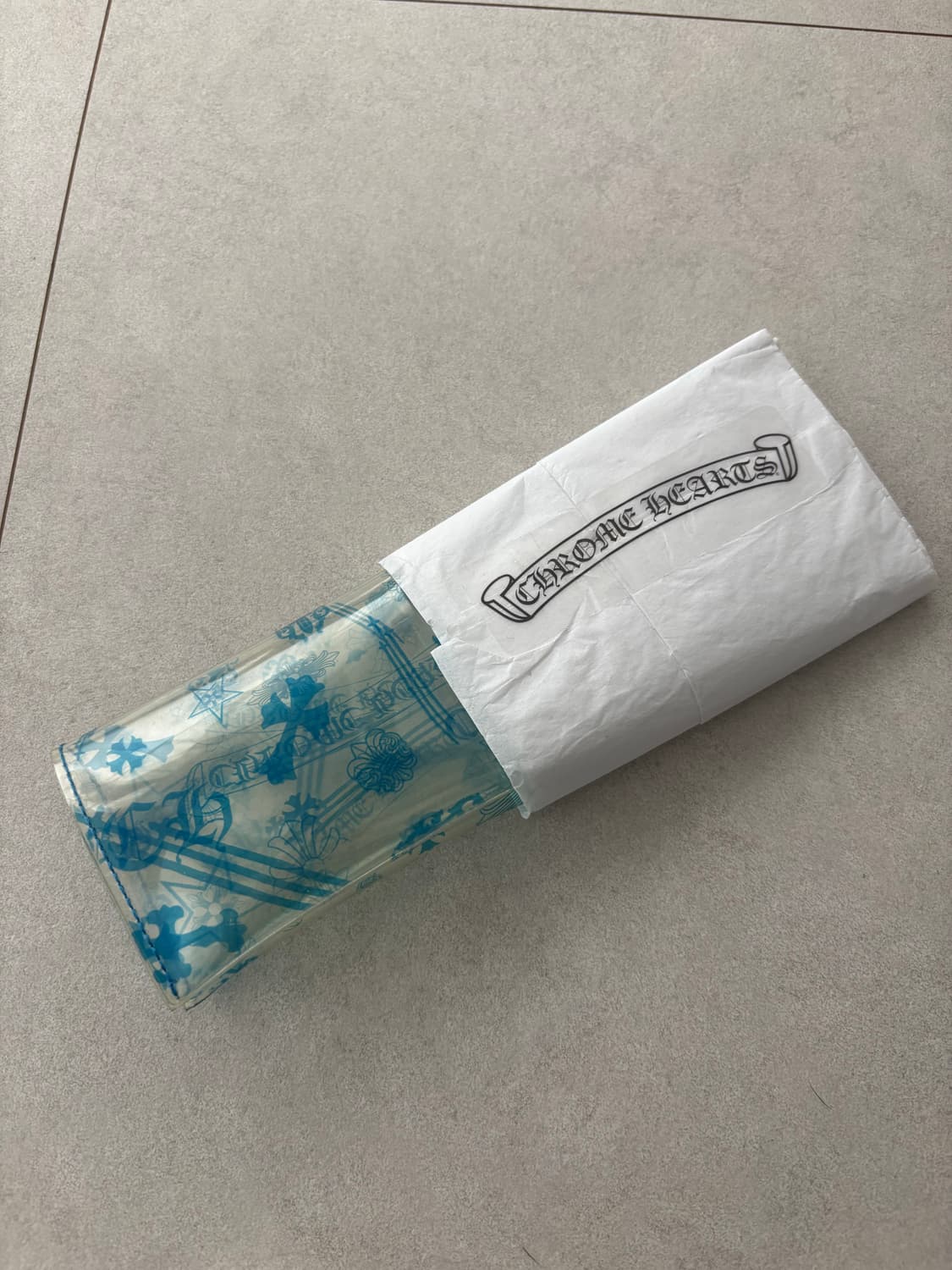 Chrome hearts pvc 클리어 블루 지갑 상품이미지1