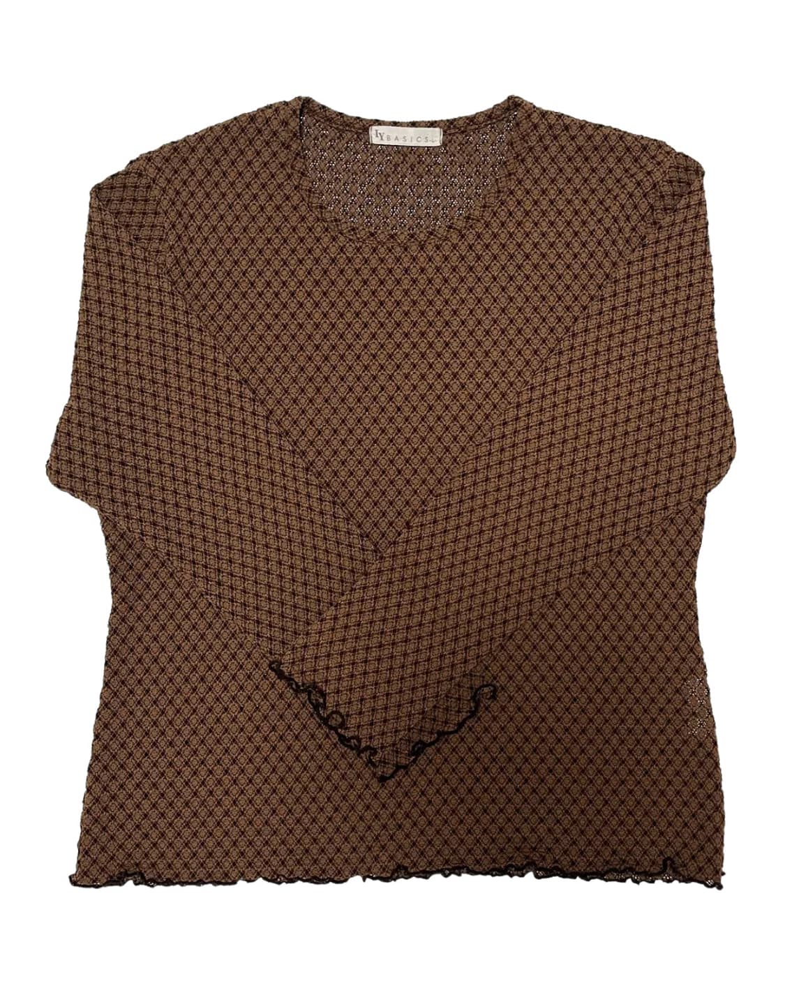 Wavy brown top 상품이미지1