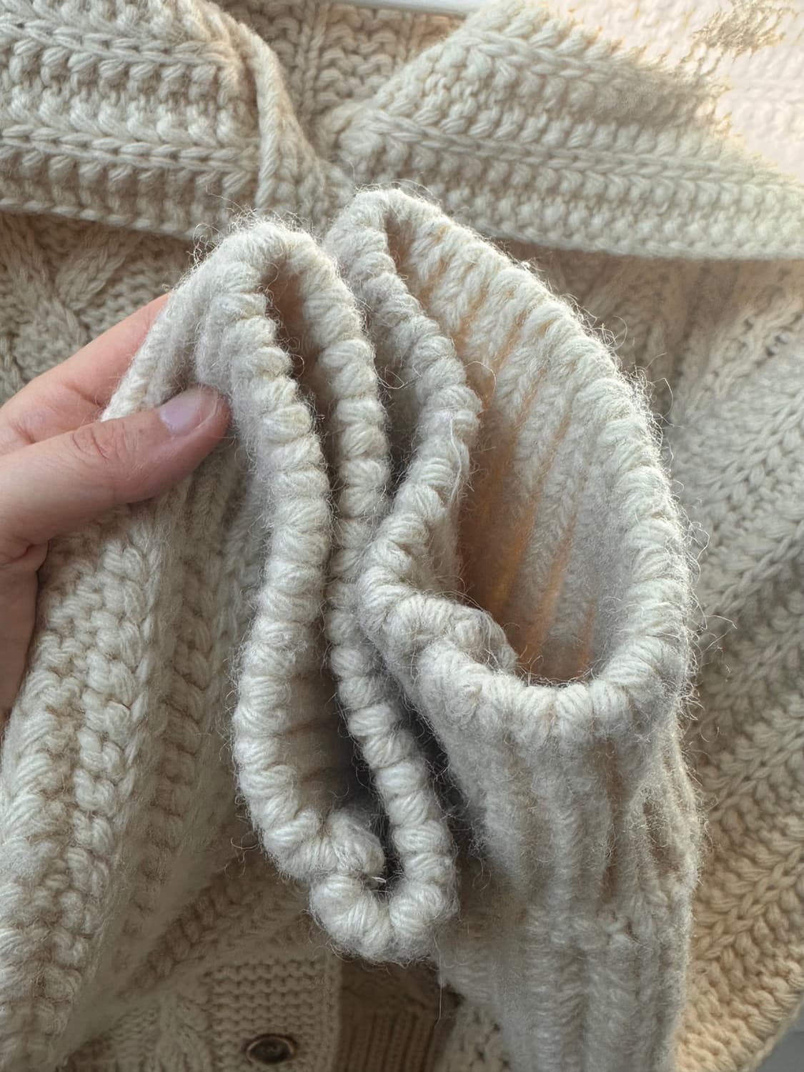 스튜디오테이블 헤비울 카라 니트 가디건 상품이미지5