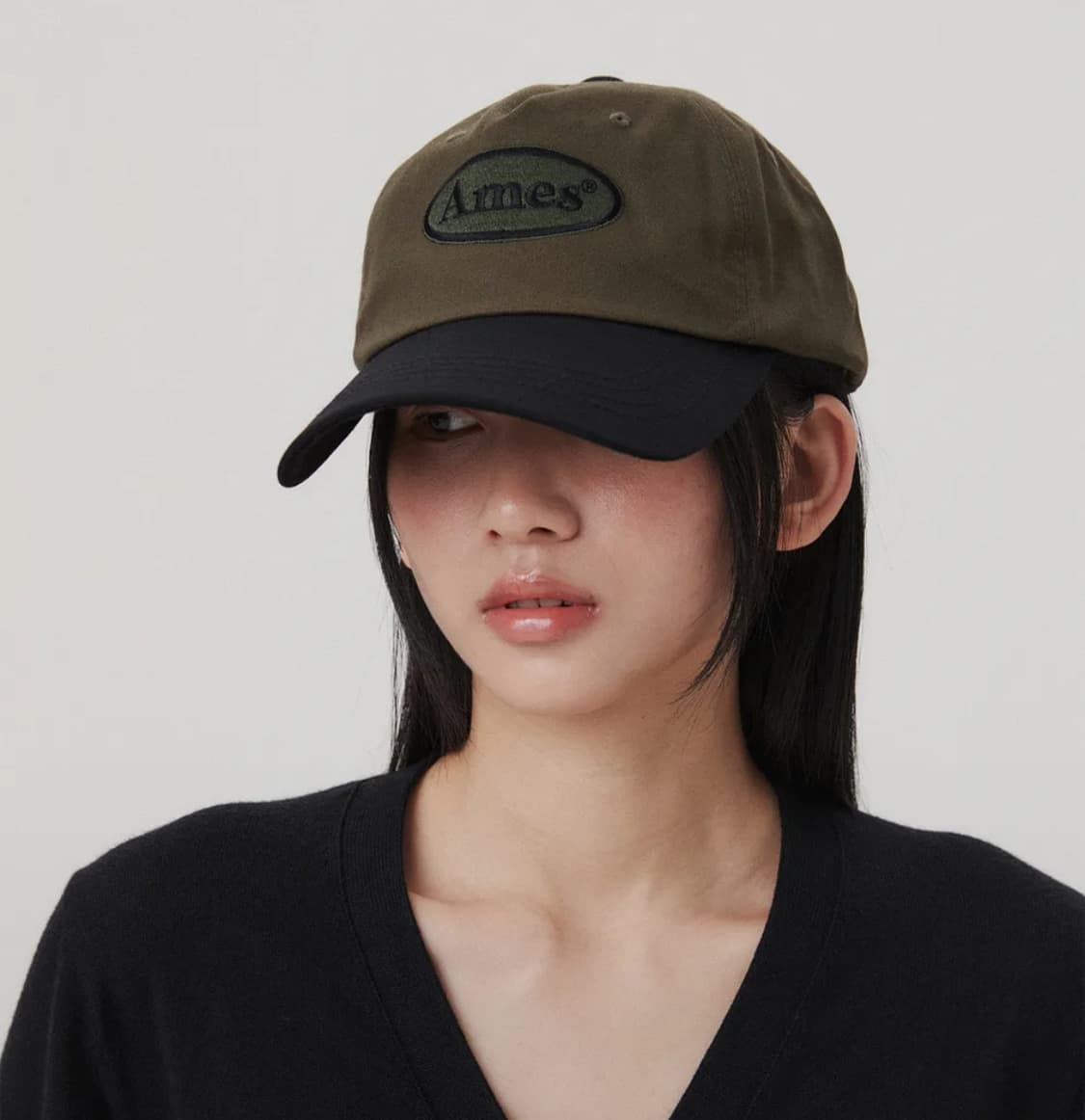 아메스 볼캡 카키 상품이미지1