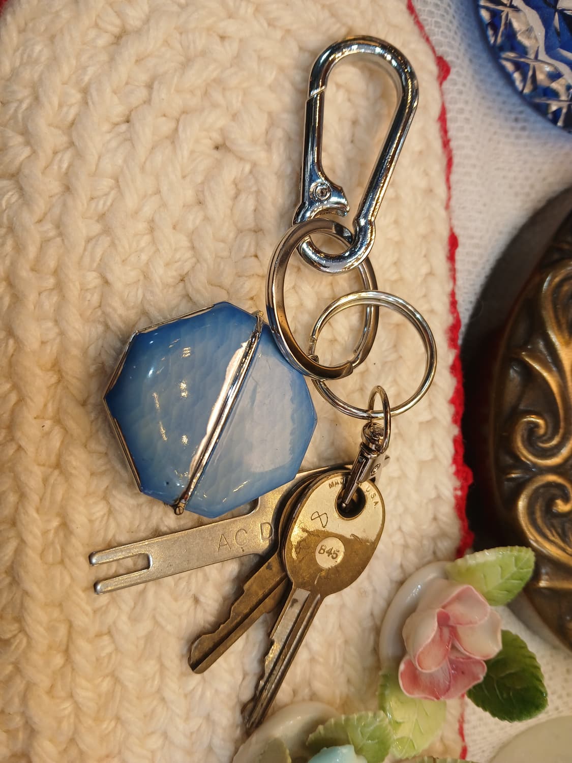 빈티지 세이코 "START" 모모타로 시계 키링 상품이미지3