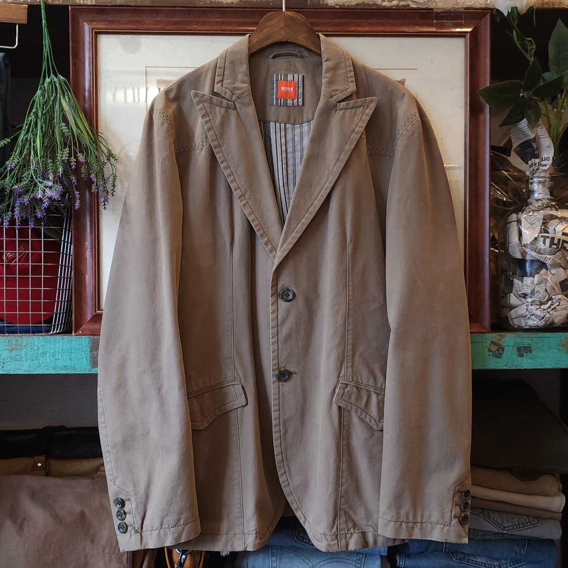 보스 휴고보스 선인장 자수 웨스턴 블레이져 자켓 50 상품이미지1