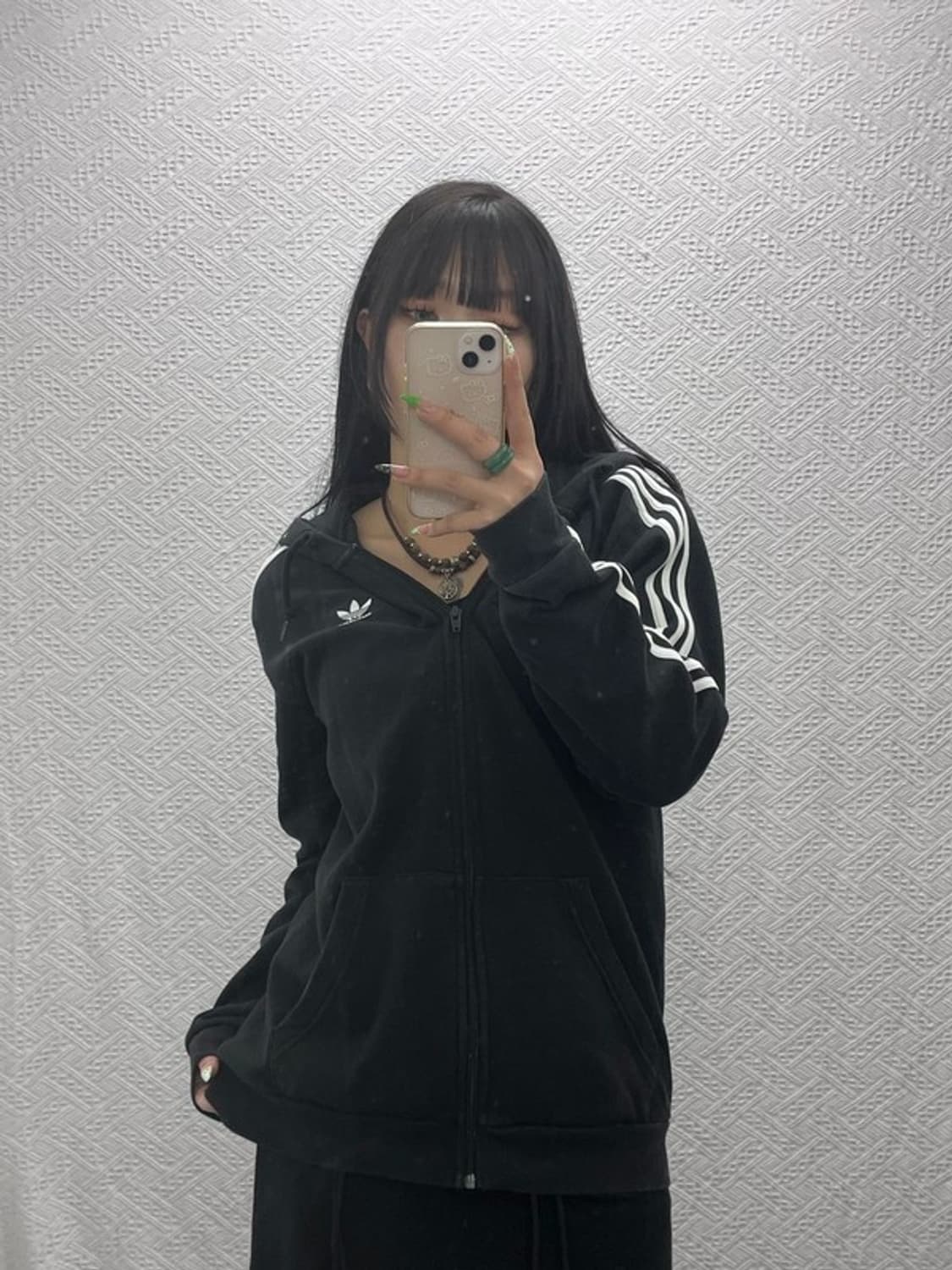 아디다스 레트로 캐주얼 오리지널 삼선 후드집업 L C09205 상품이미지1