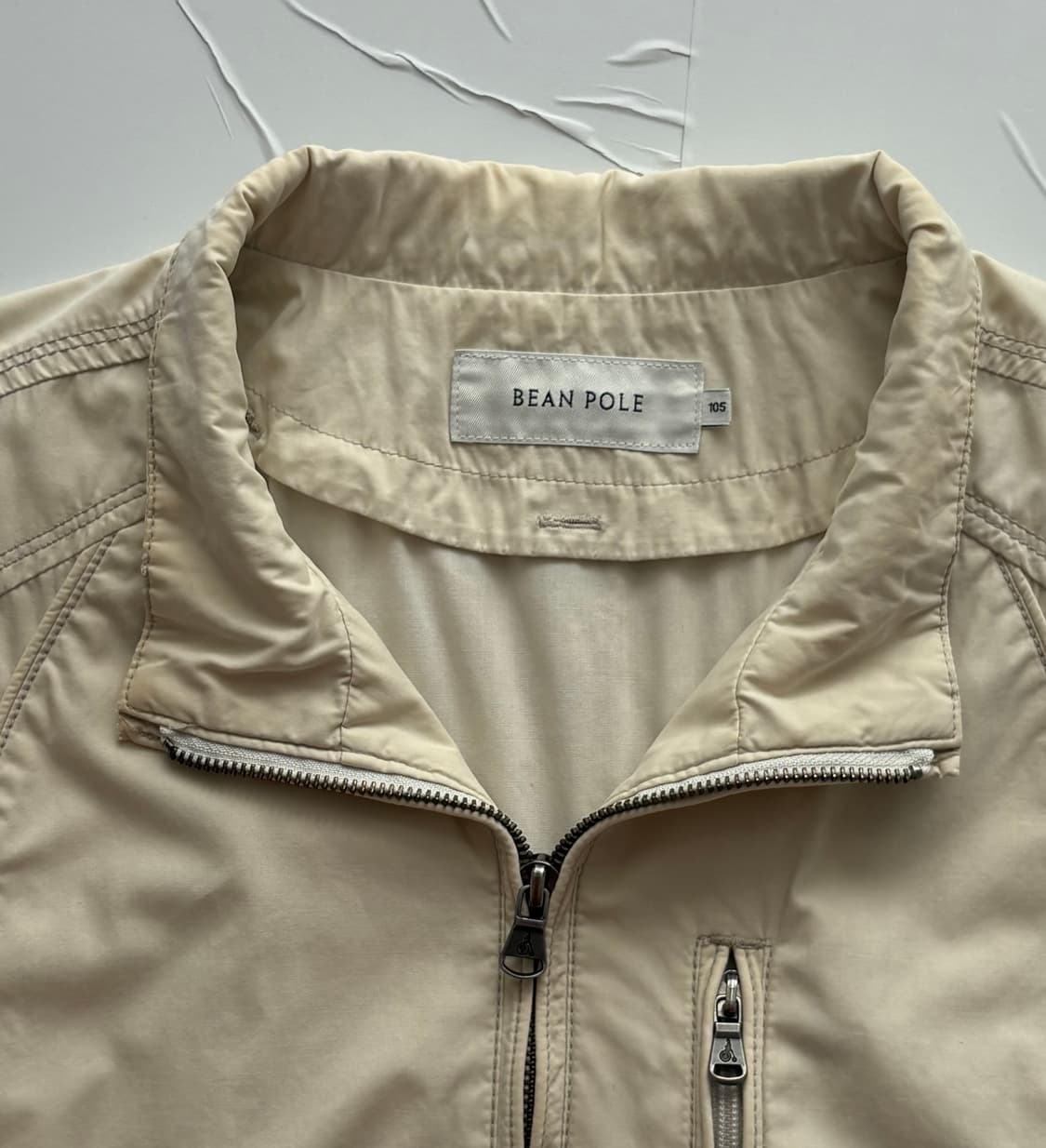 빈폴 베이지 블루종 봄버 자켓 상품이미지3