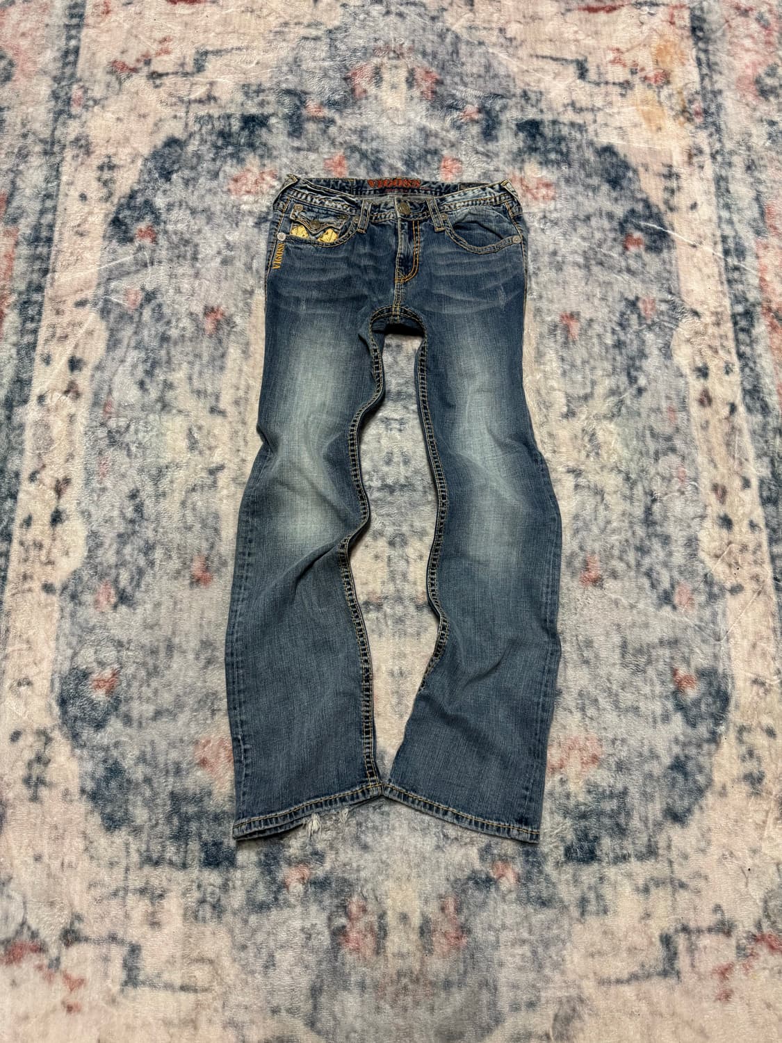 Vigoss python patch denim pants 상품이미지2