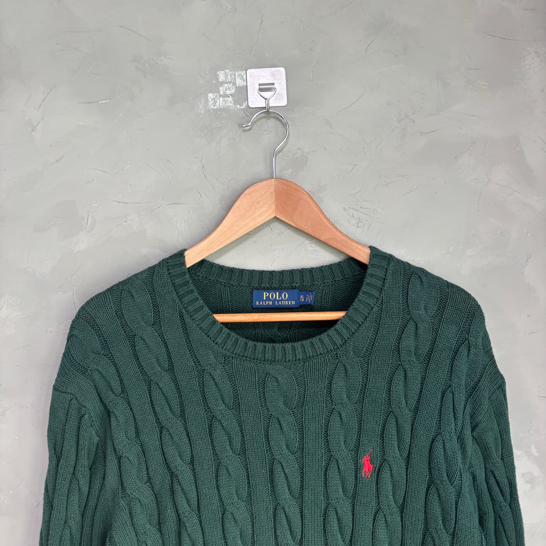 폴로 랄프로렌 꽈배기 니트 그린 상품이미지2