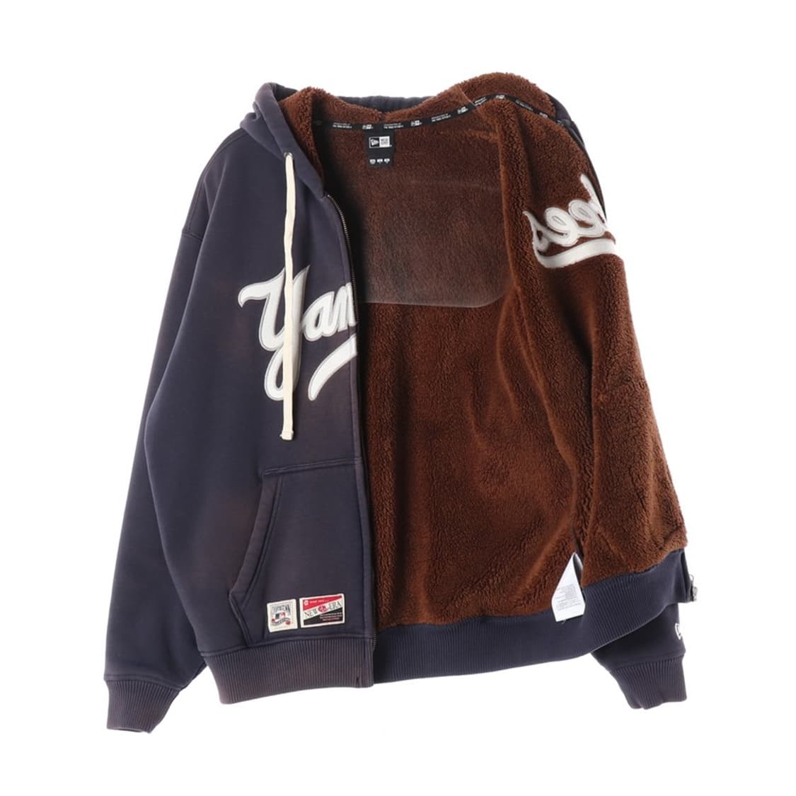 NEW ERA 양키스 덤블 안감 후드 집업 L 상품이미지2