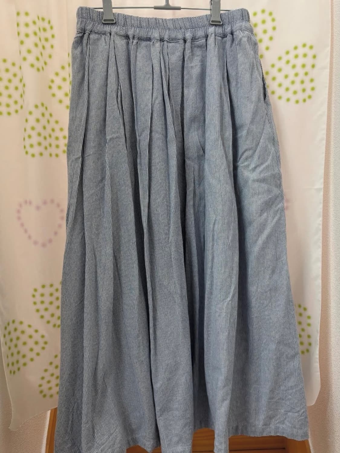 사만사모스모스 블루 스트라이프 롱스커트 상품이미지2