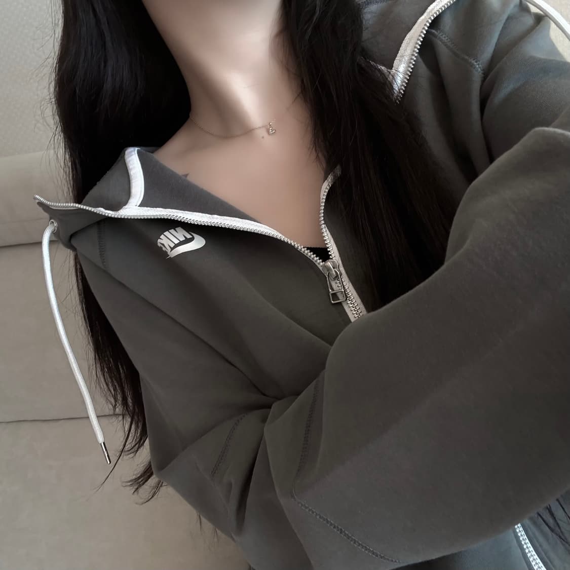 나이키 딥카키 후드집업  상품이미지1