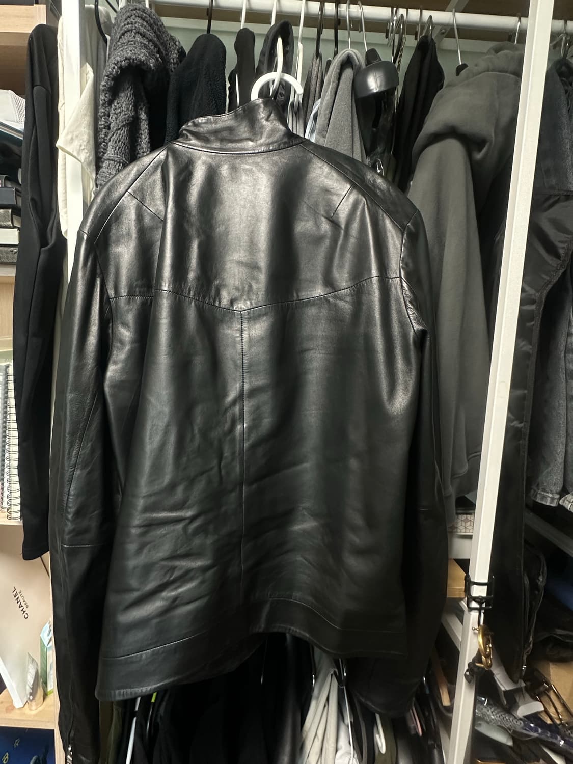 아르마니익스체인지 하이넥 레더 상품이미지2