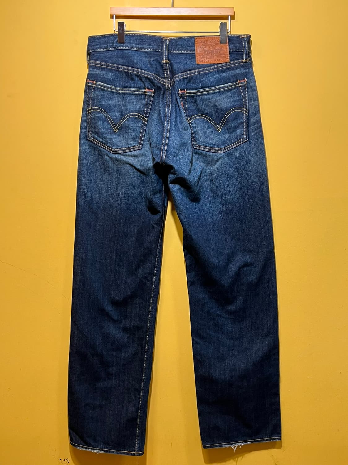 [31] 리바이스 Lot 703 일본 내수 가죽 패치 인디고 데님 상품이미지6