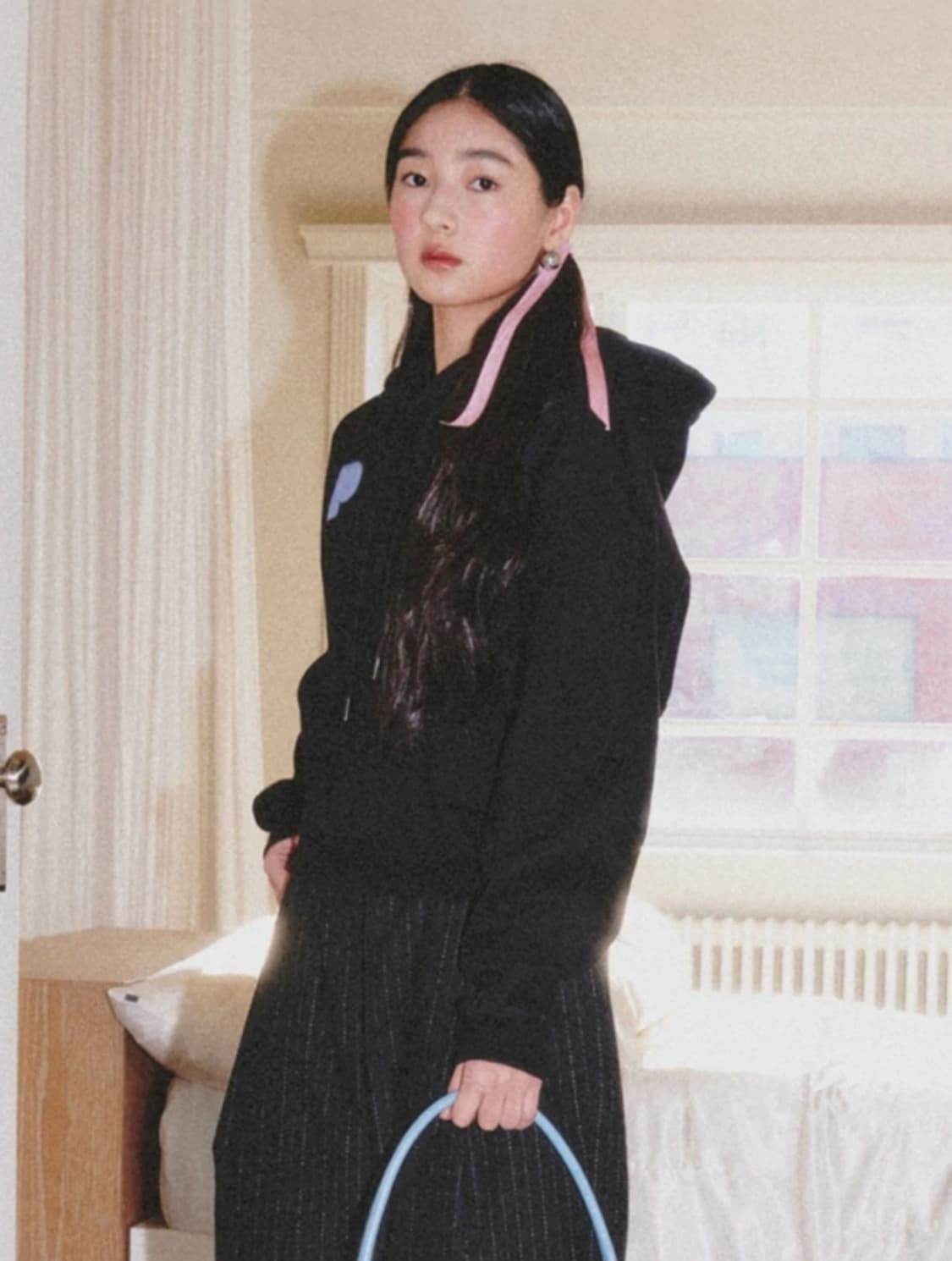 (새상품) 파퓸드로브 후드집업 - 블랙 색상 상품이미지5