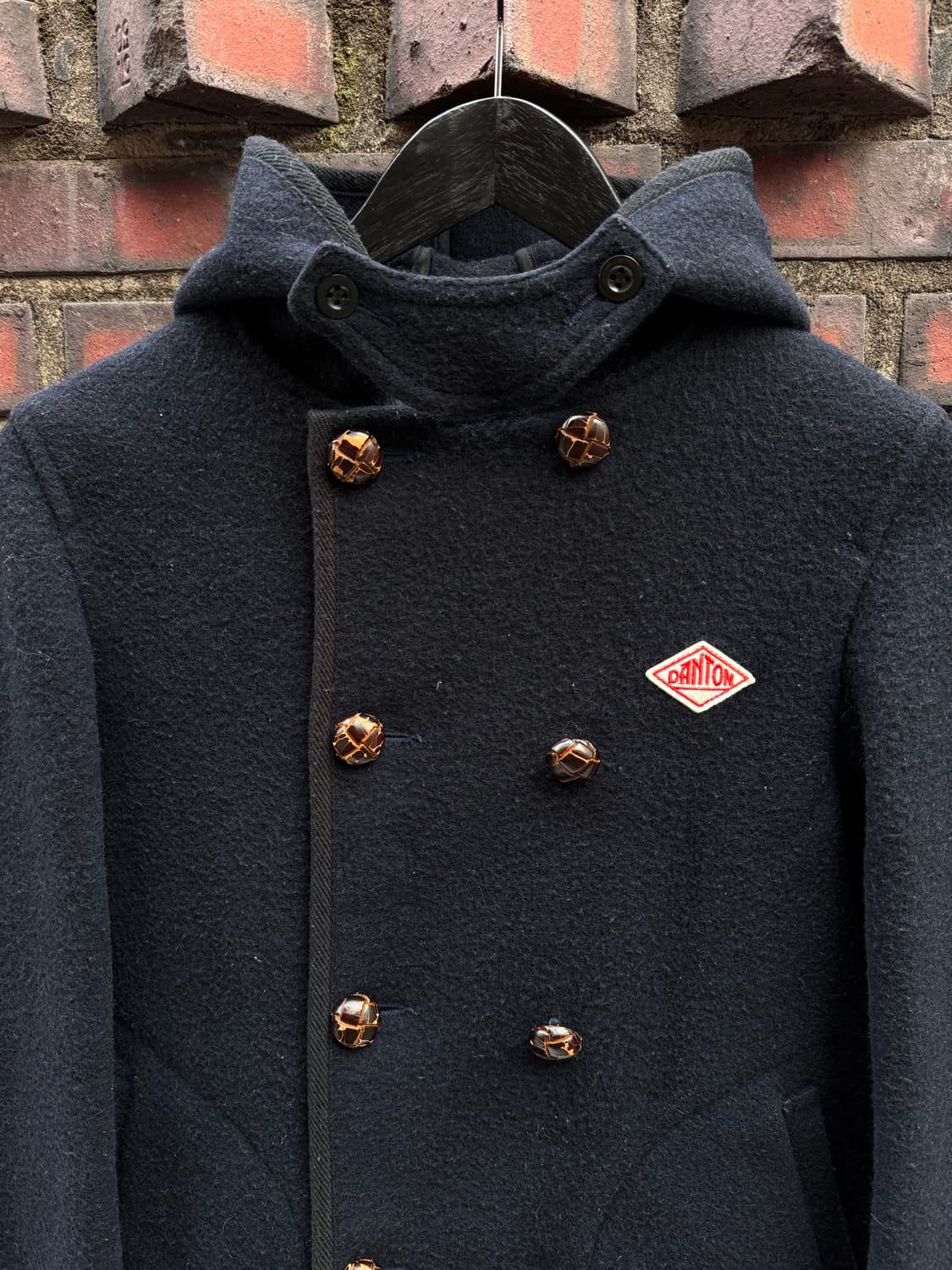 Danton 단톤 네이비 더블 울 후드자켓  상품이미지2