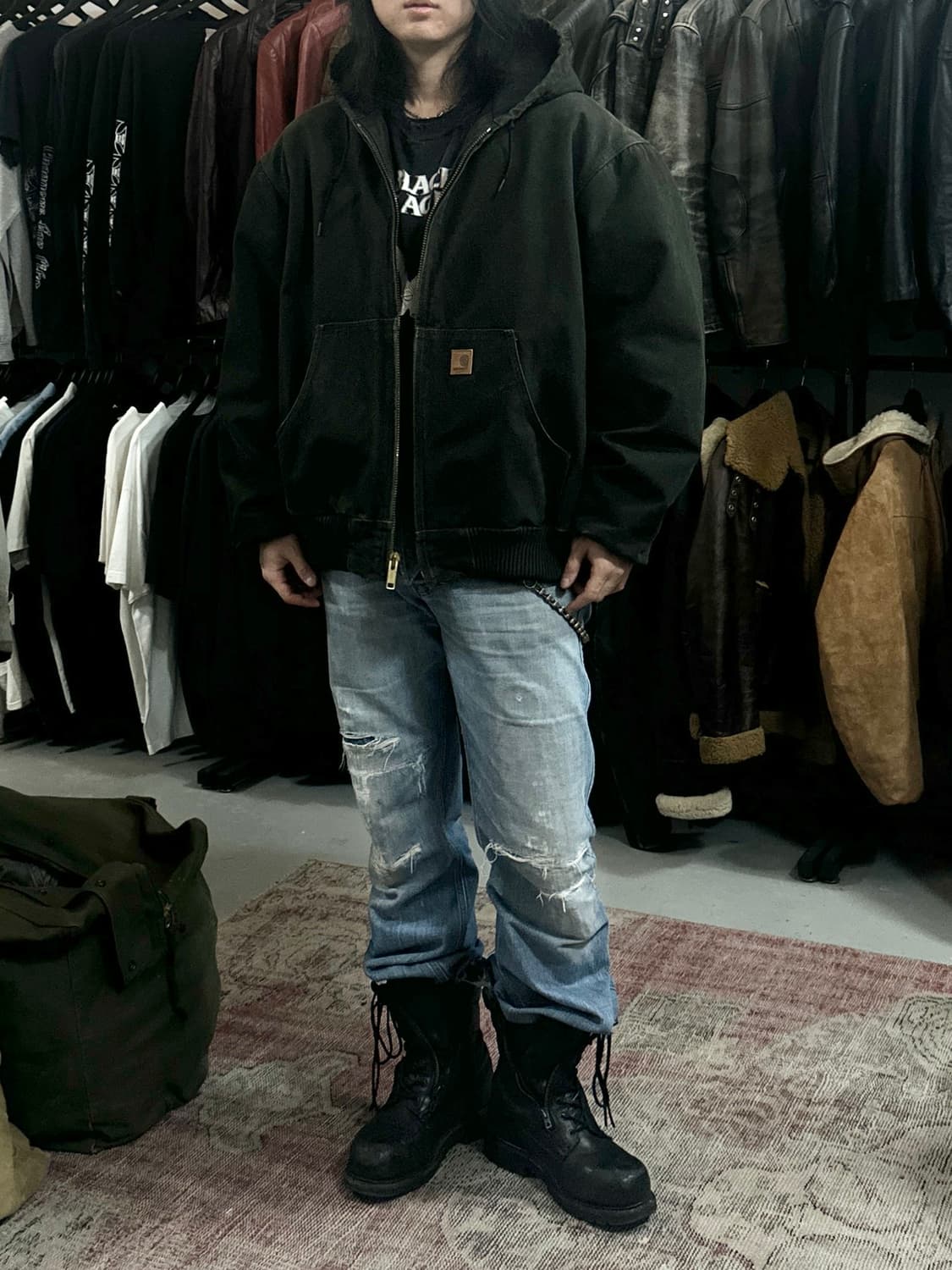 OG 칼하트 J130 액티브 자켓 칼하트 MOS 모스그린 상품이미지2