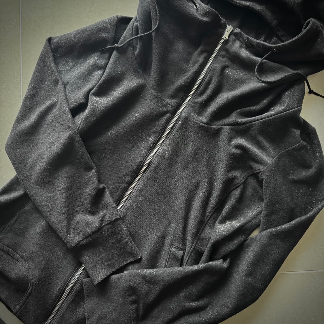 Tornado Mart 크랙 하이넥 드레이프 투웨이 후드집업 락시크 펑크 상품이미지3