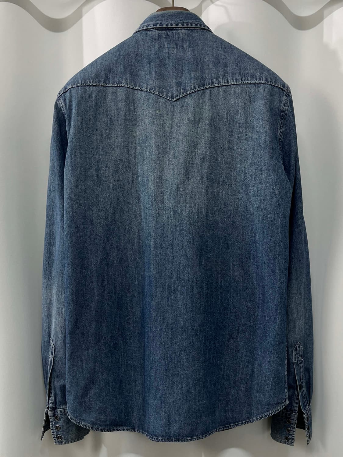 폴로 랄프로렌 콘초 사우스 웨스턴 워시드 데님 셔츠 상품이미지2