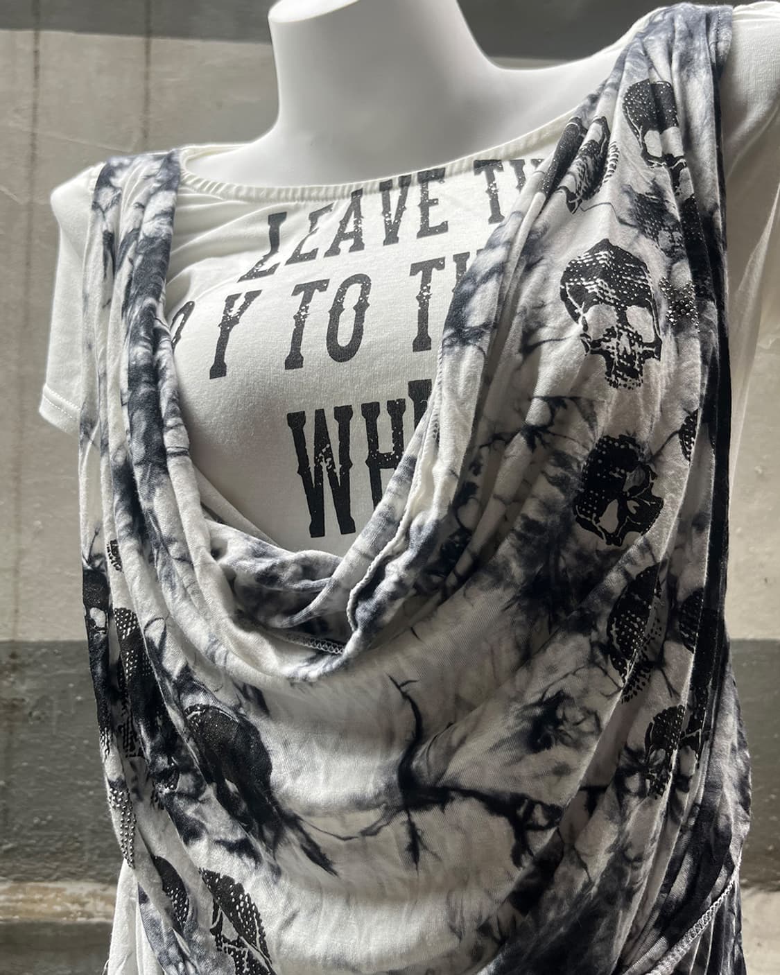 Ghost of Harlem draped tunic top 상품이미지4
