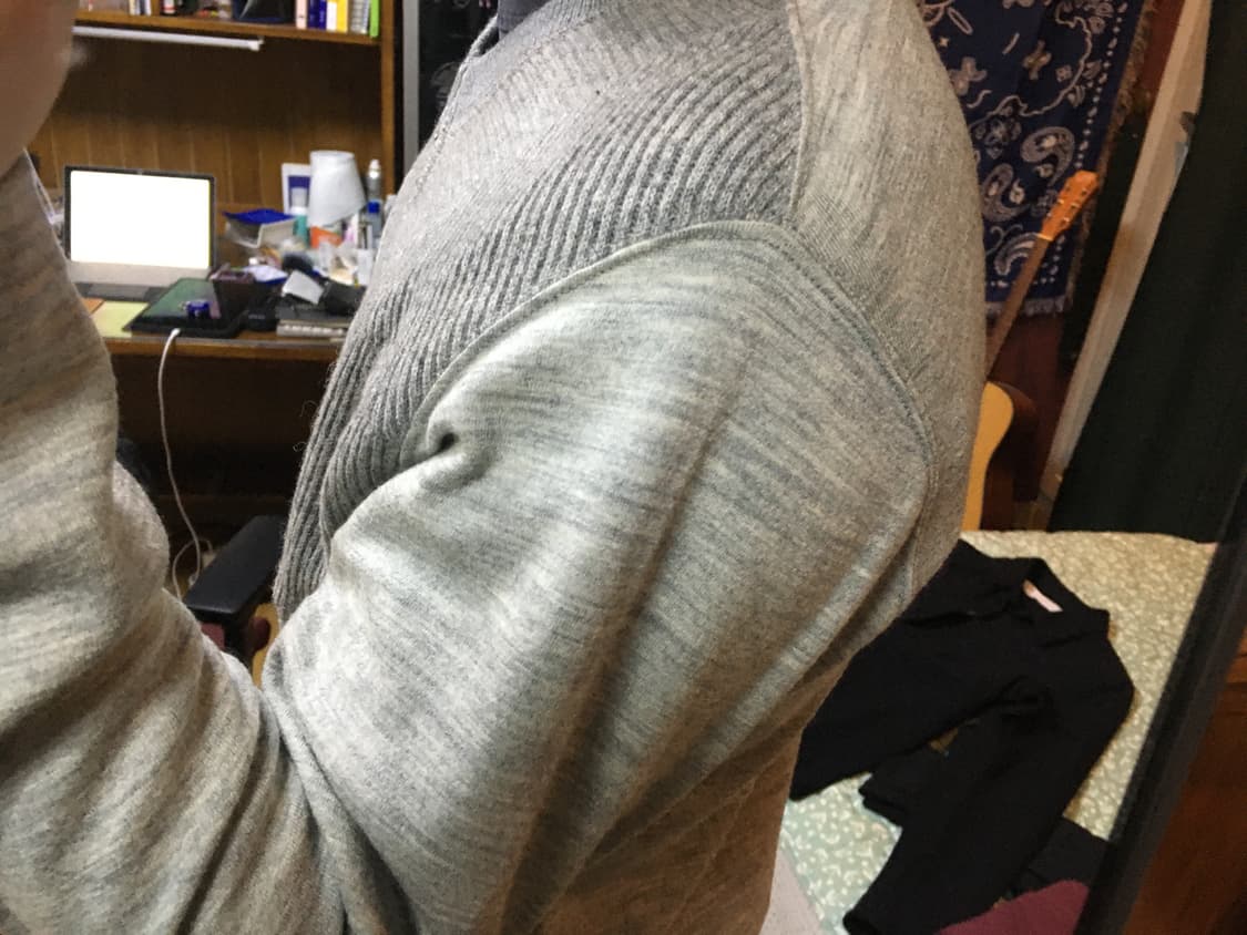 꼼데가르송 옴므 울 패치  집업 상품이미지9