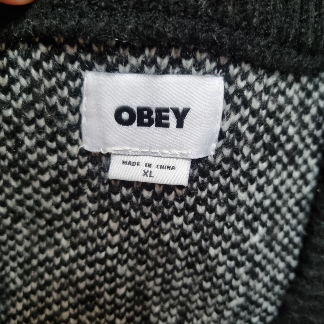 오베이 템플 가디건 블랙 XL 상품이미지4