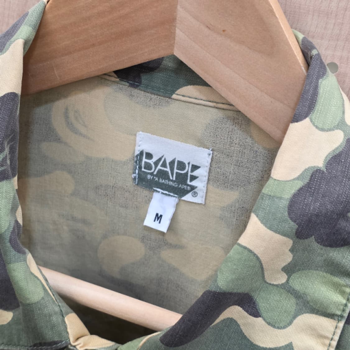 [A BATHING APE] 베이프 ABC 카모 밀리터리 셔츠! 상품이미지4