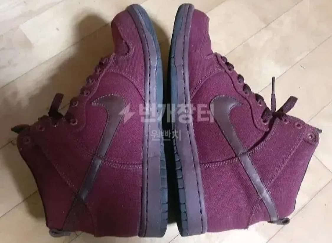 나이키 덩크하이 프리미엄 캔버스 레드 270 상품이미지6