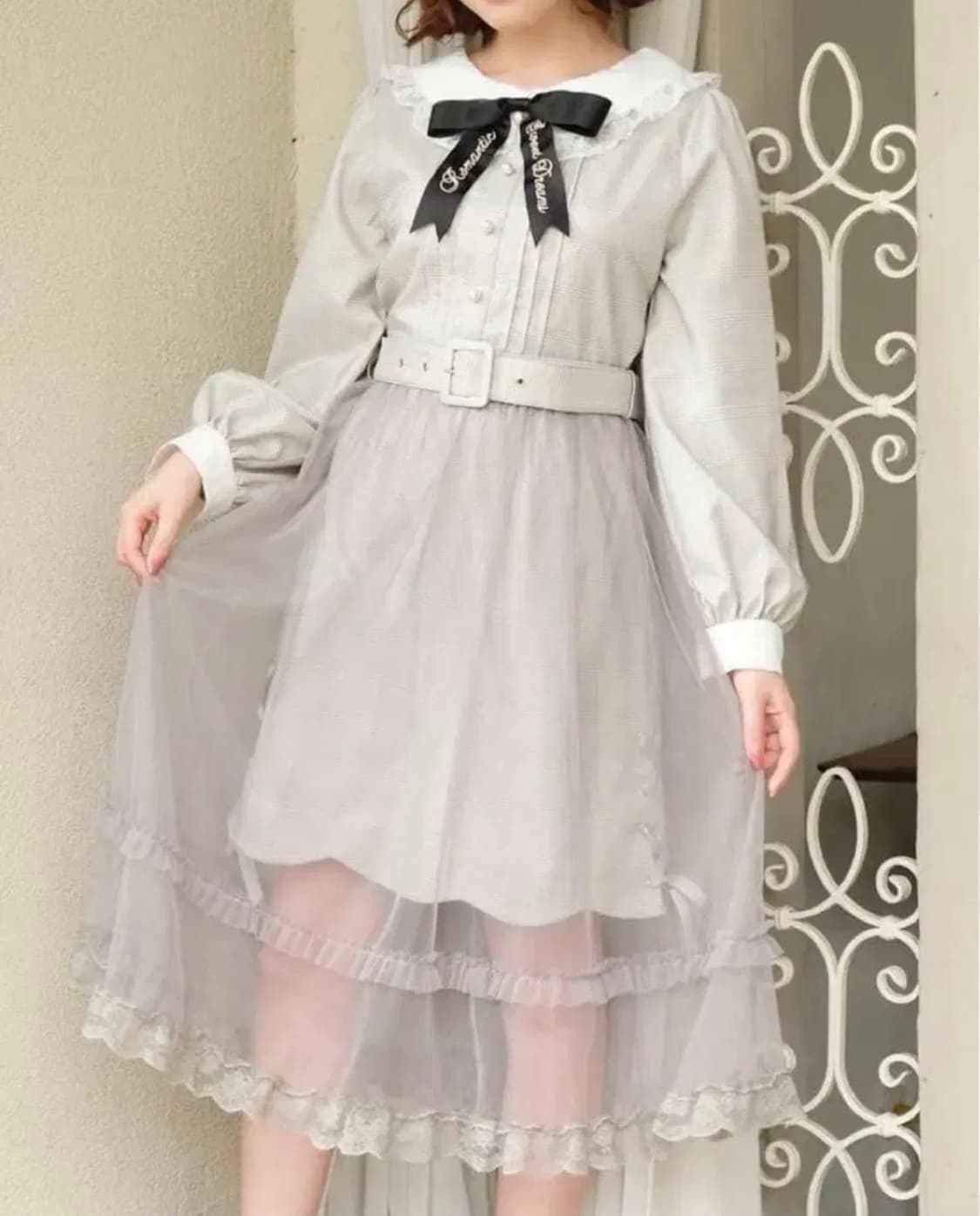 리즈리사 그레이 원피스 상품이미지1