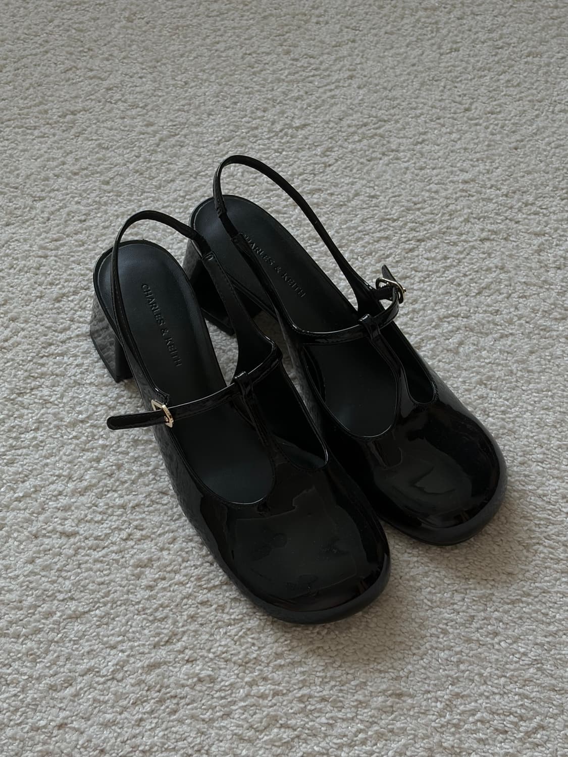 찰스앤키스 티-바 슬링백 메리 제인 펌프스(블랙) 상품이미지1