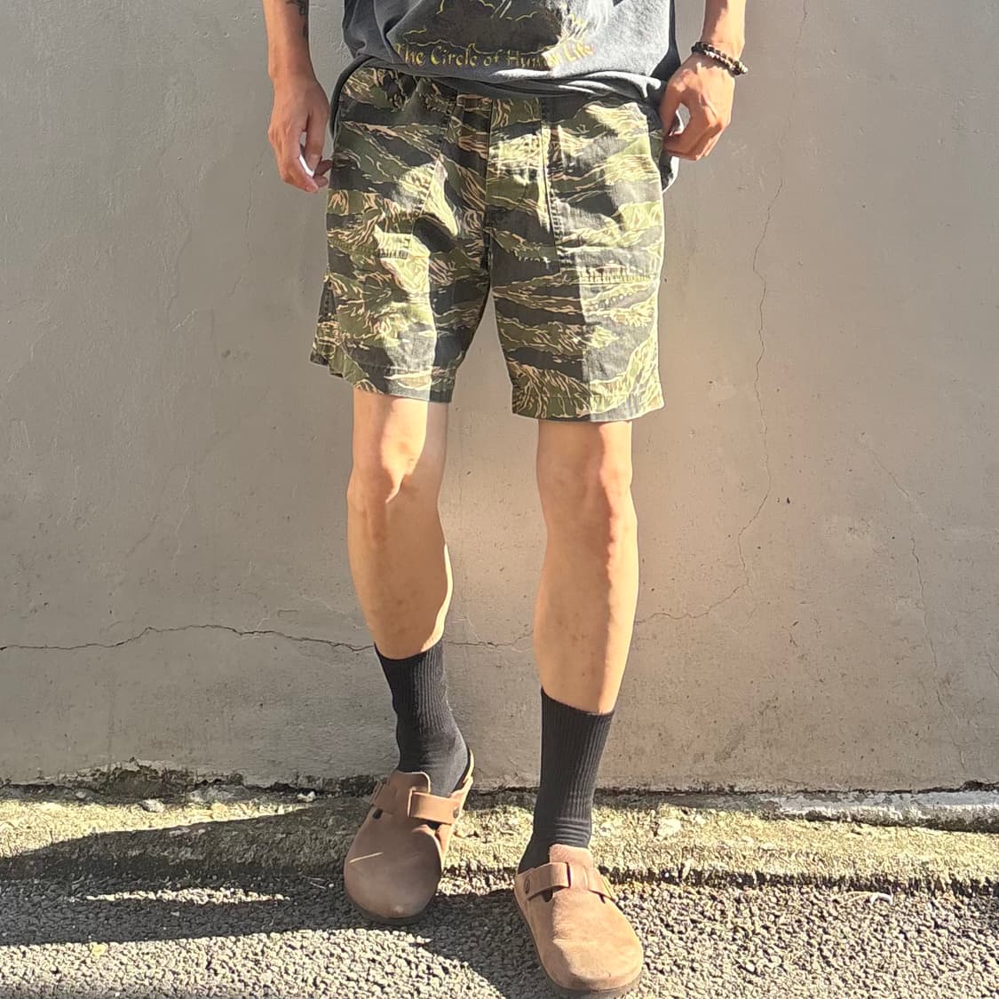 타이거 카모 하프 팬츠 리프로 상품이미지3