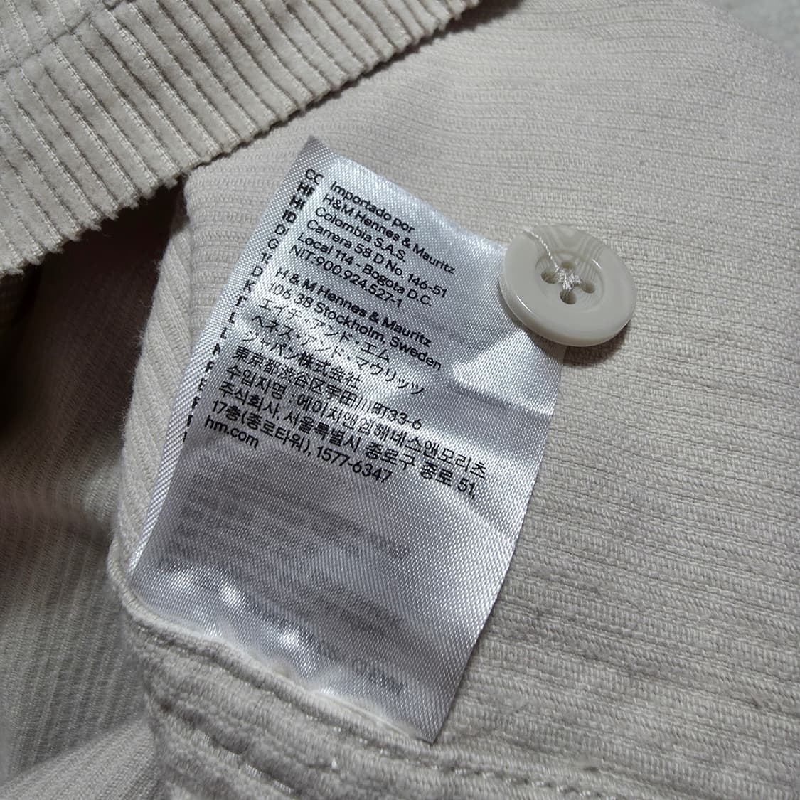 (XXL)H&M 코듀로이 셔켓 상품이미지5