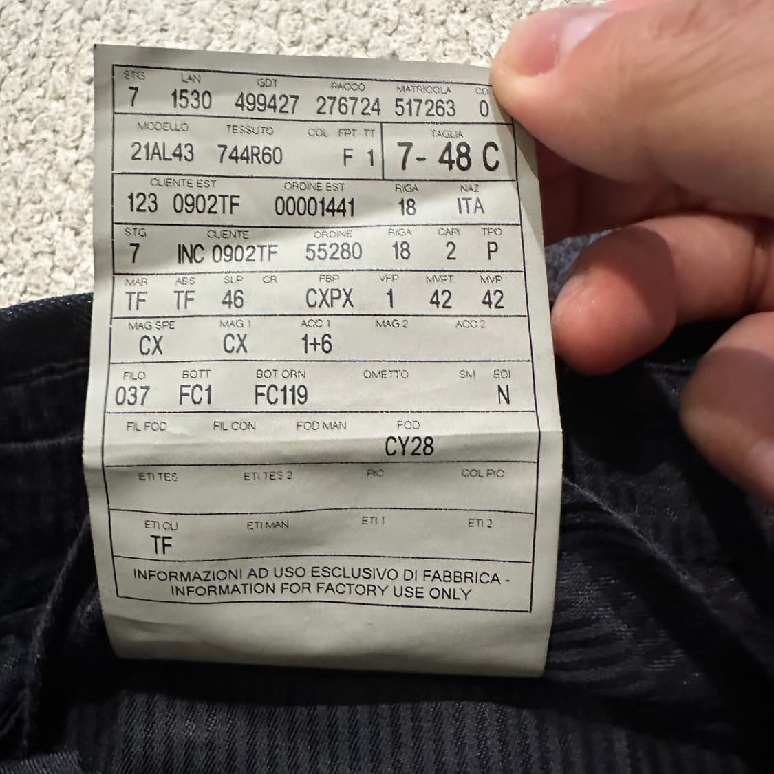 톰포드 (Tom ford) 테일러드 울 실크 블렌드 팬츠 48 상품이미지8