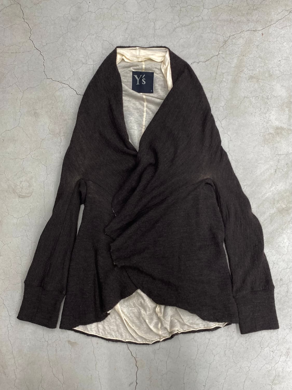 요지 야마모토 와이즈 드레이프 가디건 상품이미지6