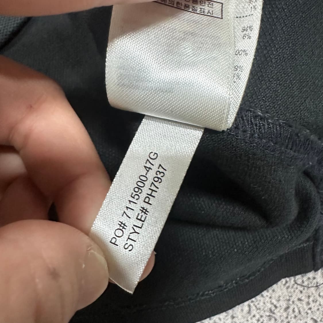 ✨ (바배) 라코스테 슬림핏 블랙 카라 반팔티  상품이미지5