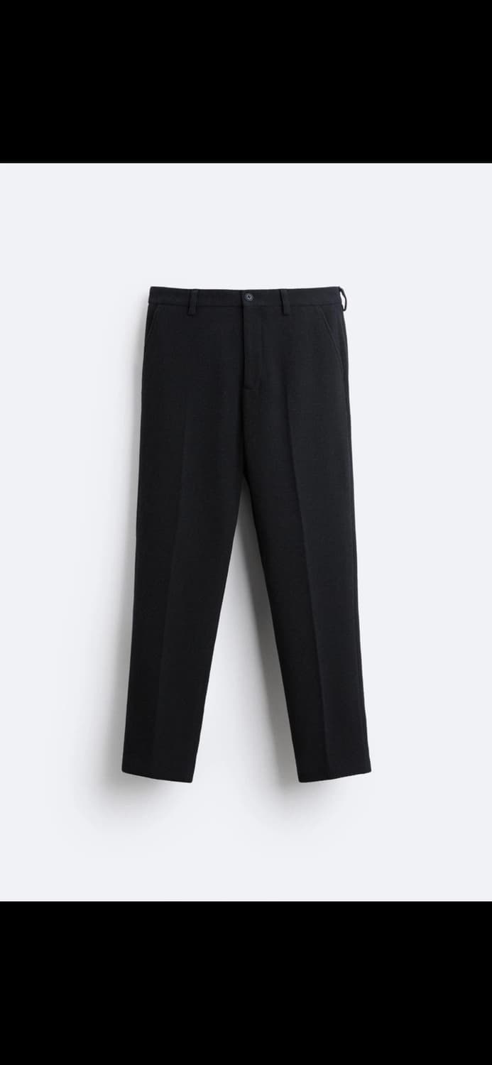 자라 네이비 턱 팬츠 상품이미지3