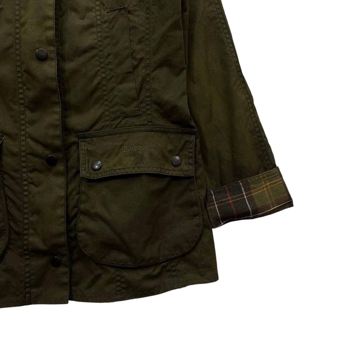 Barbour Classic Olive Waxed Field Jacket 상품이미지4